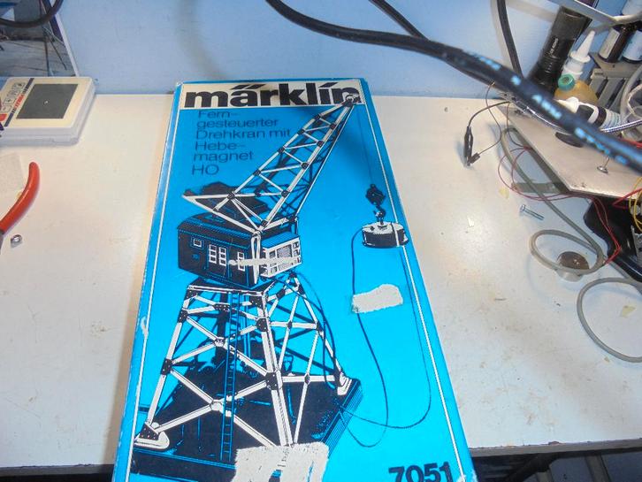 marklin kraan 7041, Hobby en Vrije tijd, Modeltreinen | H0, Overige typen, Wisselstroom, Märklin, Analoog, Ophalen of Verzenden
