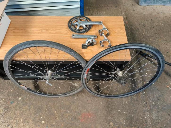 Shimano Tiagra mini groepset te koop!! Moet weg!!, Fietsen en Brommers, Fietsen | Racefietsen, Ophalen of Verzenden