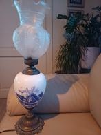 Lampe de table bleue de Delft avec moulin à vent en paysage, Antiquités & Art, Enlèvement