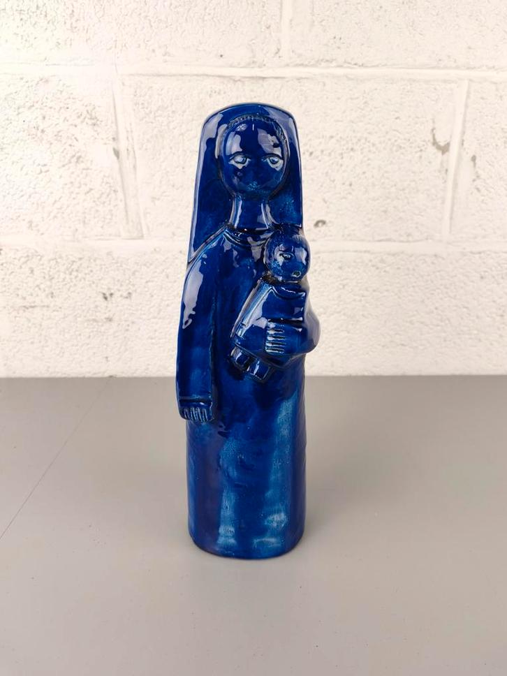 Vintage keramiek Mariabeeld JF. Belarti, Antiek en Kunst, Antiek | Religieuze voorwerpen, Ophalen of Verzenden