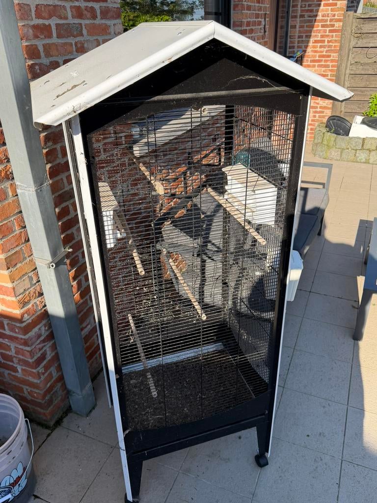 Ferplast vogelkooi, Dieren en Toebehoren, Ophalen, Gebruikt, Aluminium, Vogelkooi