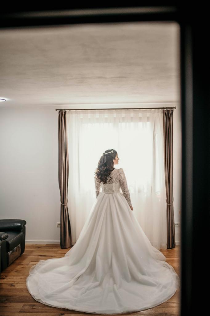 Prinsessen trouwjurk, Kleding | Dames, Trouwkleding en Trouwaccessoires, Zo goed als nieuw, Trouwjurk, Wit, Ophalen