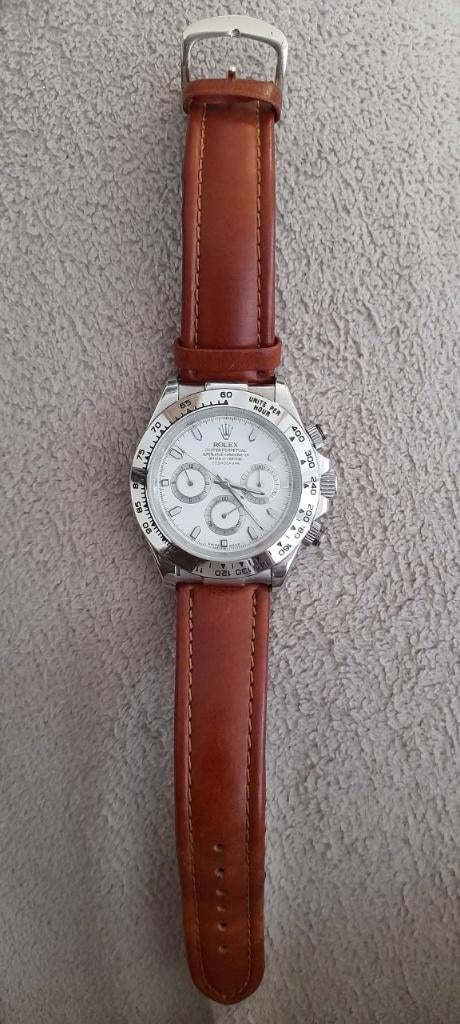 Mooie Horloge "Rolex" - automatic - Perfecte staat, Handtassen en Accessoires, Horloges | Dames, Ophalen, Leer, Polshorloge, Nieuw