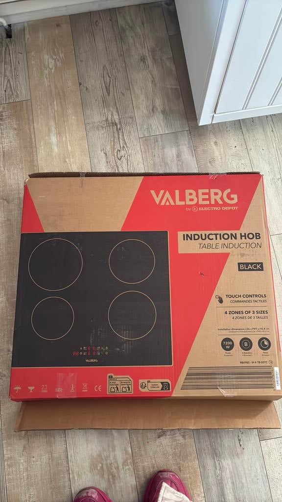 Valberg inductie kookplaat, Elektronische apparatuur, Ophalen, Nieuw, Inductie