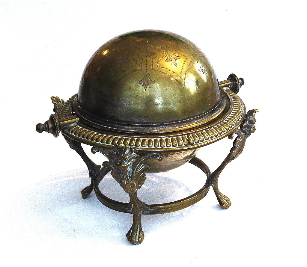 Antieke messing boterkoeler uit de late 19e vroege 20e eeuw., Ophalen of Verzenden