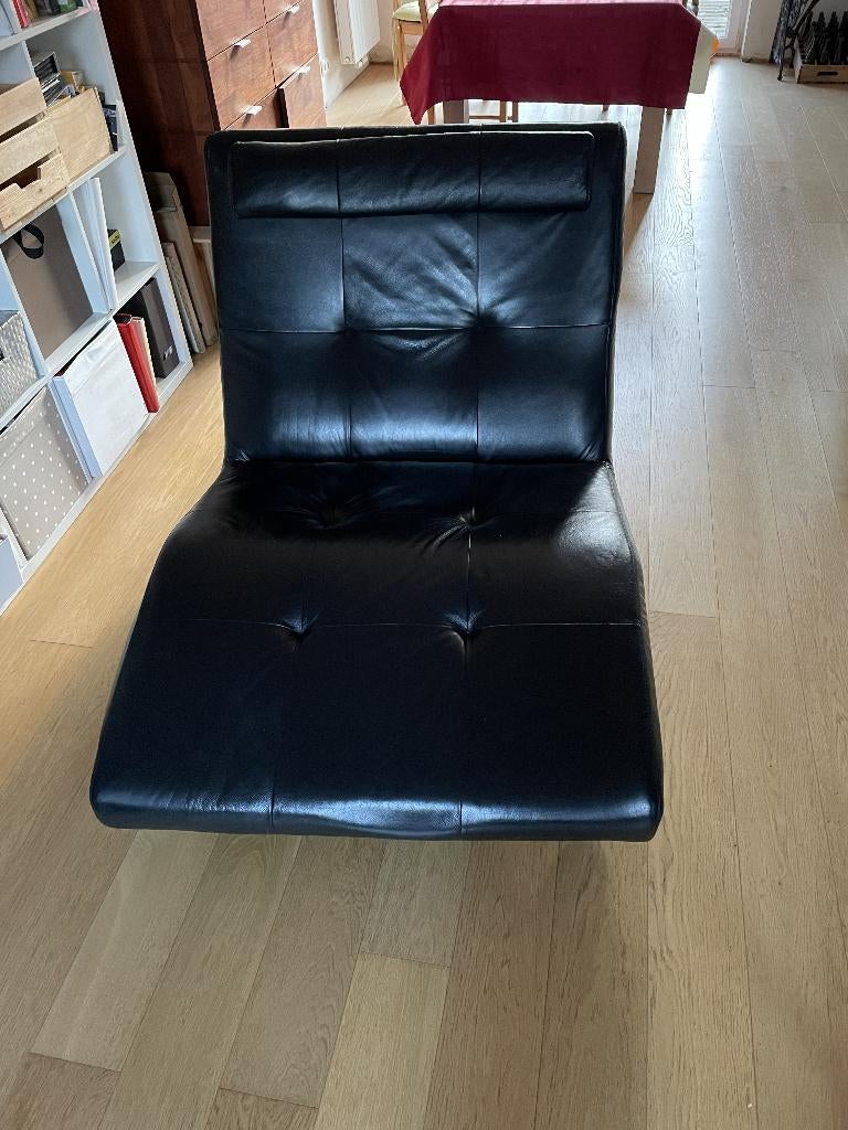 Fauteuil design Escapade en cuir, Maison & Meubles, Enlèvement, Utilisé, Cuir, 75 à 100 cm