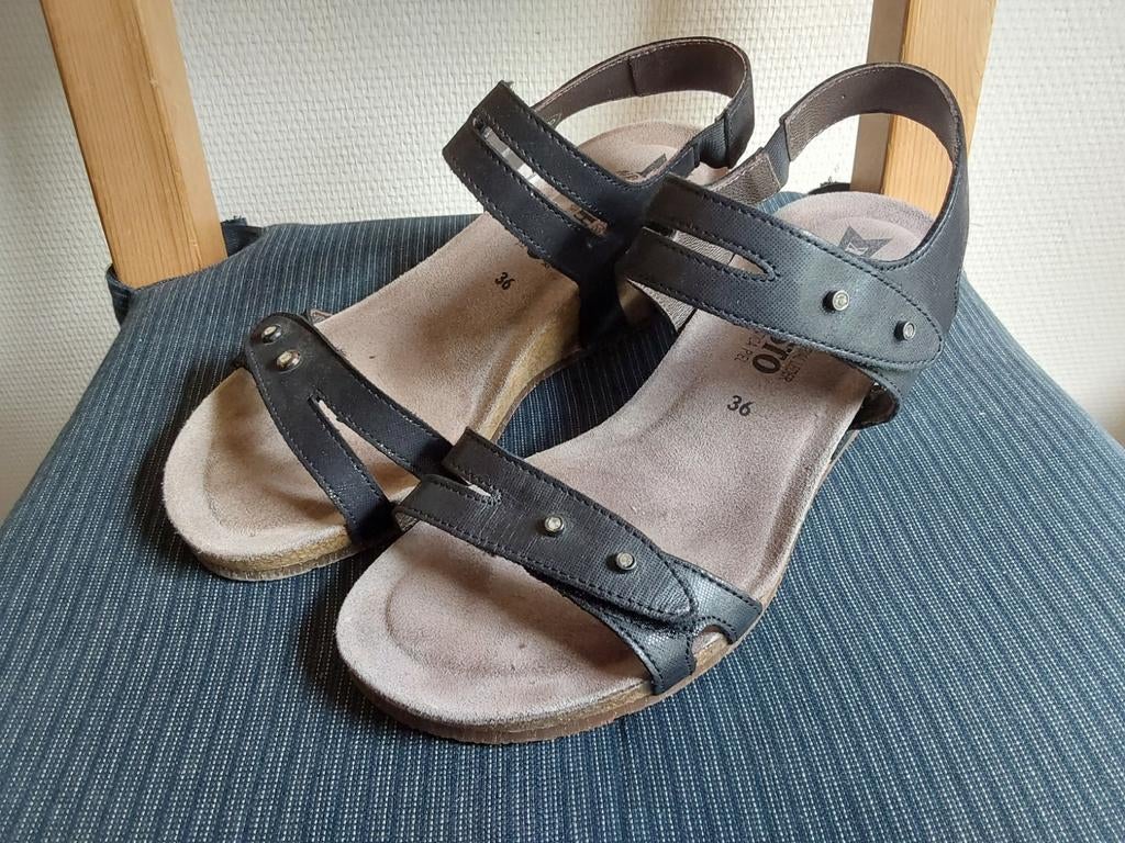 Mephisto Sandalen maat 36, sleehak €10, Kleding | Dames, Schoenen, Ophalen, Mephisto, Zwart, Sandalen of Muiltjes