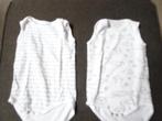 2 rompertjes met korte mouwen (Zeeman) Maat 62-68, Kinderen en Baby's, Zeeman, Jongetje of Meisje, Ophalen of Verzenden, Zo goed als nieuw
