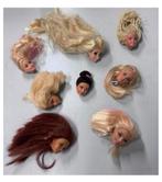 8 têtes de Barbie vintage Mattel avec de beaux cheveux 1998, Enlèvement ou Envoi, Comme neuf, Accessoires