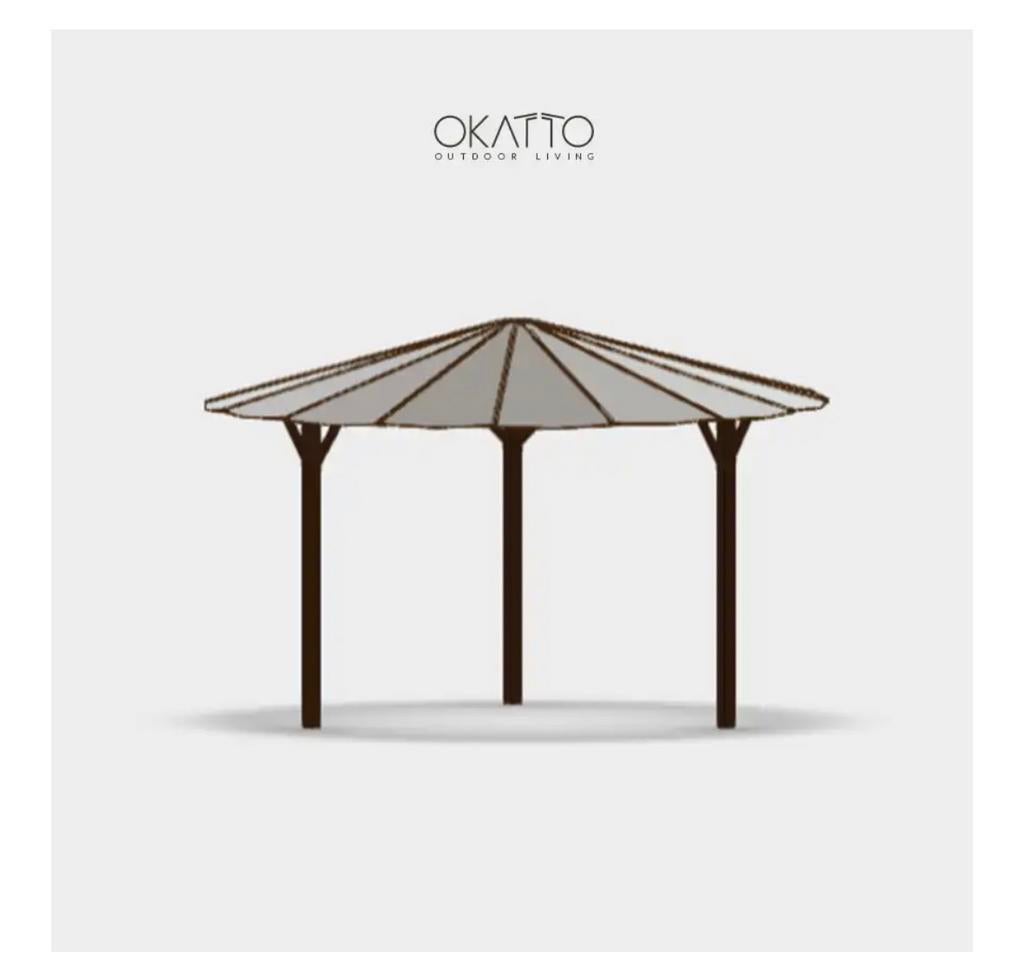 Okatto tweedehands te koop, Tuin en Terras, Overkappingen, Ophalen, Gebruikt