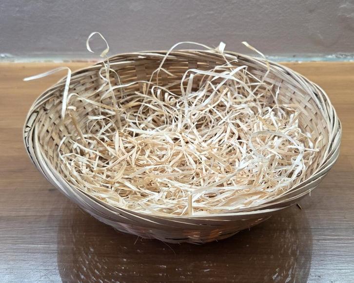 Rieten Mandje Pasen 20cm, Diversen, Pasen, Gebruikt, Ophalen of Verzenden