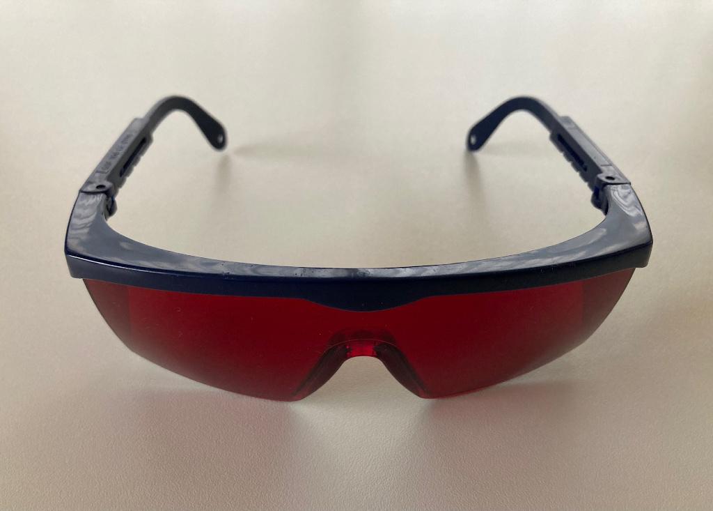 Laserliner rode veiligheidsbril, Bricolage & Construction, Lunettes de protection, Enlèvement, Comme neuf