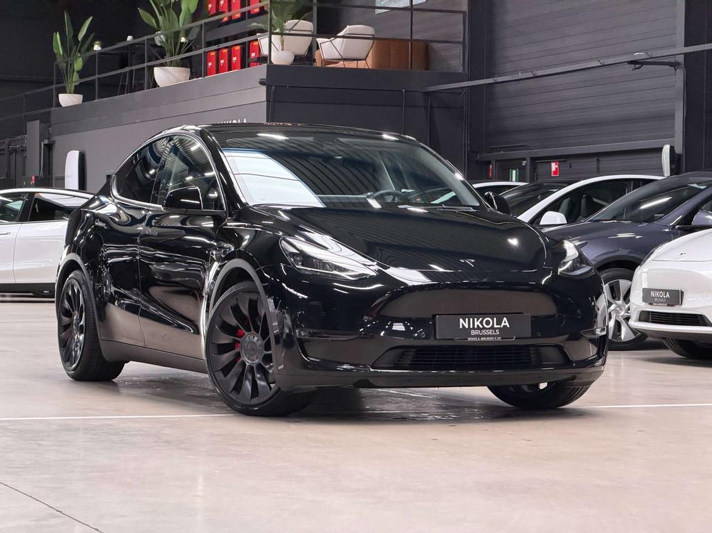 Tesla Model Y PERFORMANCE - FULL SELF DRIVING ACTIVE - 21 WH, Auto's, Tesla, Bedrijf, Te koop, Model Y, 4x4, ABS, Adaptieve lichten
