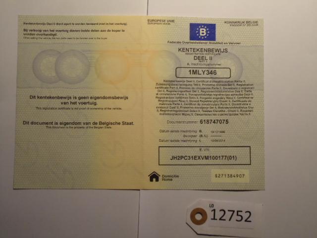 CBR600F 1995 - 1998 Honda Frame D1-15696, Motoren, Onderdelen | Honda