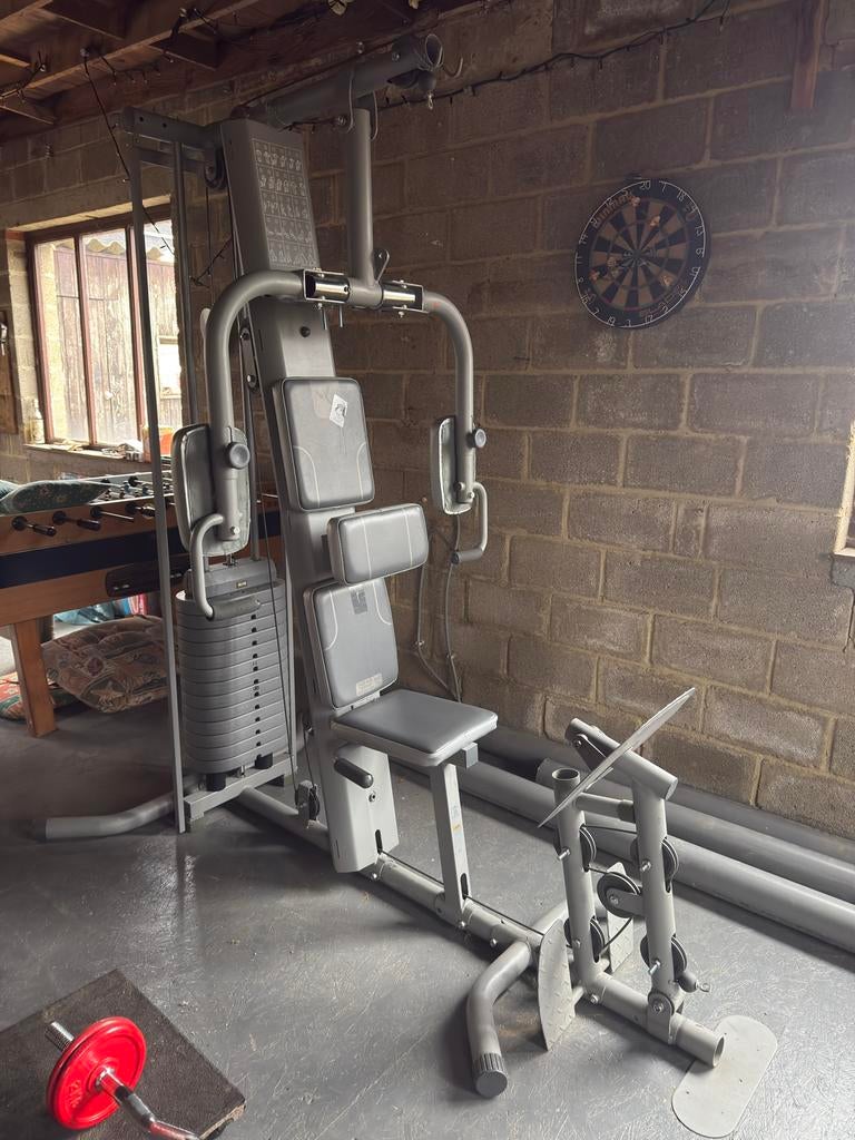 Krachtstation met leg press, Sports & Fitness, Enlèvement, Comme neuf