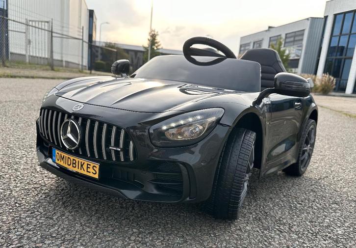 Mercedes-Benz GT-R AMG wit 12V Afstandsbediening, MP3, AUX, Kinderen en Baby's, Speelgoed | Buiten | Voertuigen en Loopfietsen