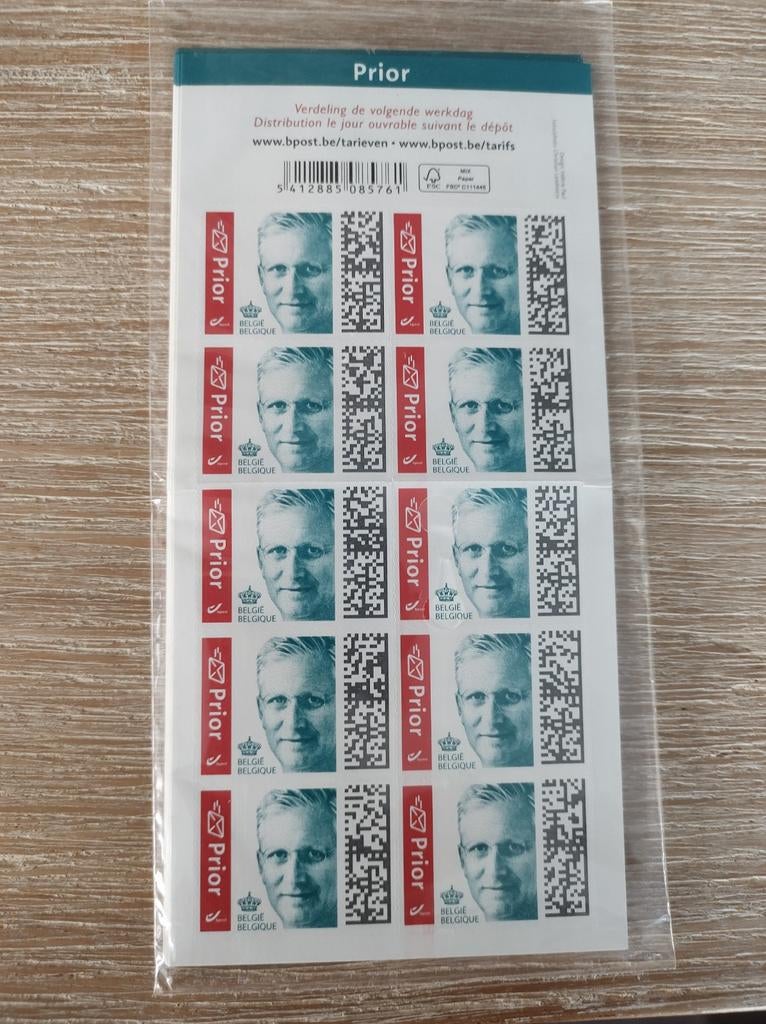 Timbres prior Belgique, Ophalen of Verzenden