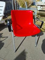 6 Chaises Modus Osvaldo Borsani SM 203 pour Tecno, Rouge, Métal, Enlèvement, Midcentury