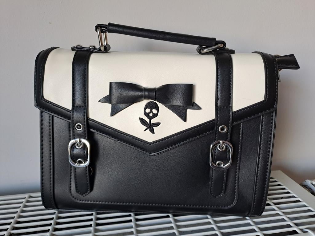 Handtas 'Banned' zwart/wit - nieuwstaat, Ophalen of Verzenden, Wit