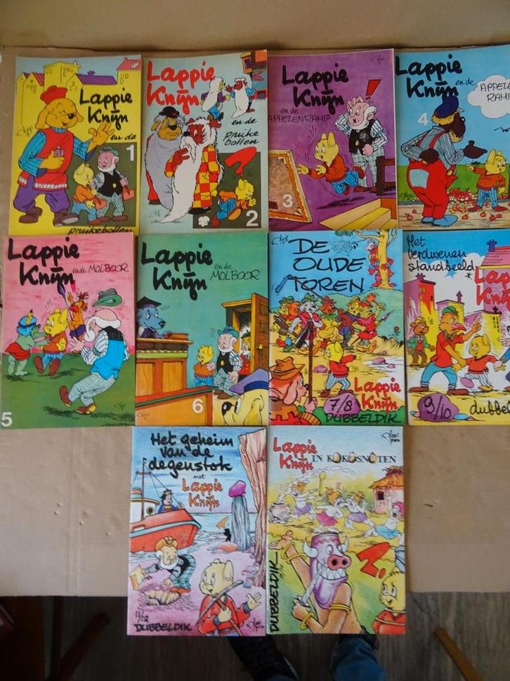 Curiosa Lex Overeijnder Lappie Knijn Deel 1 tot en met 14, Livres, BD, Comme neuf, Série complète ou Série, Enlèvement ou Envoi