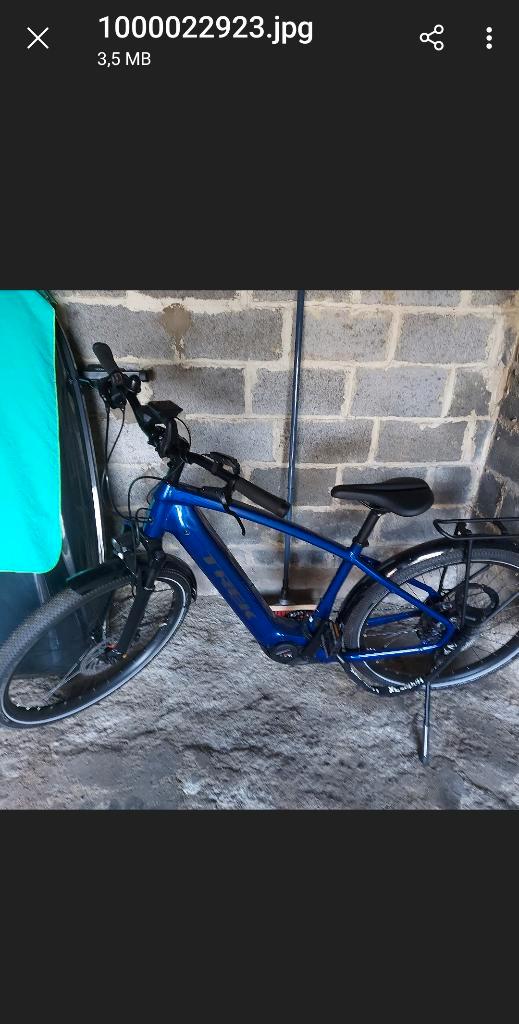 Velo électrique comme neuf, Vélos & Vélomoteurs, Vélos électriques, Comme neuf, Autres marques, 51 à 55 cm, 50 km par batterie ou plus