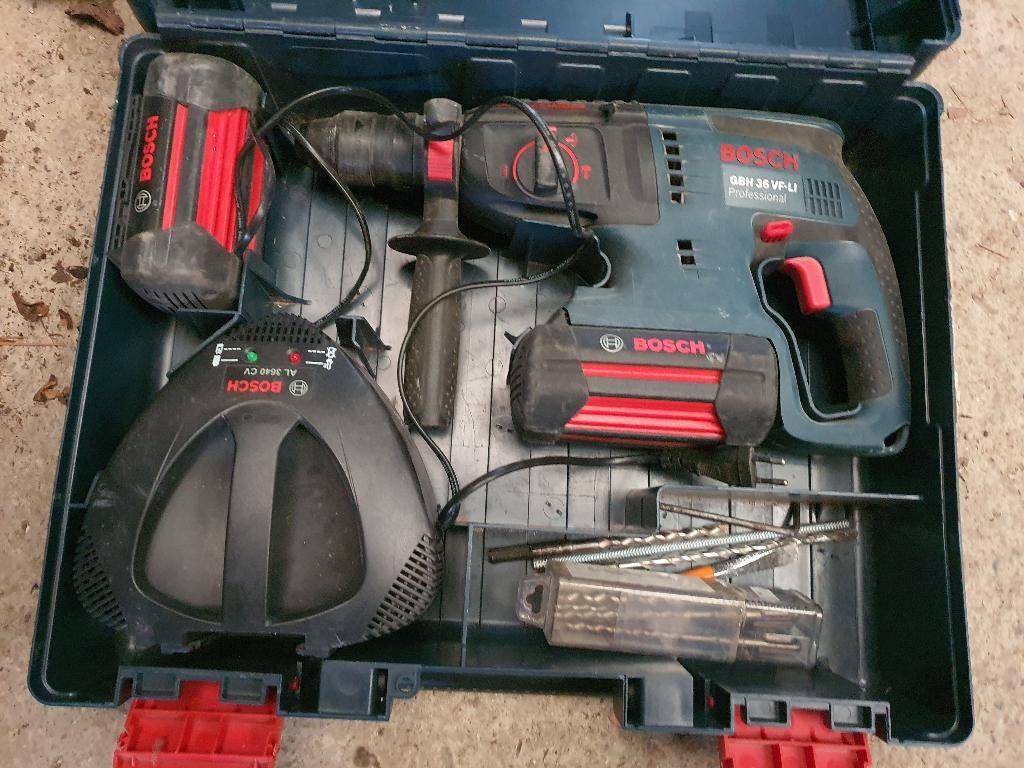 bocsh 36V prof.boor&breekhamer sds Combihamer Machine, Ophalen, 600 watt of meer, Boor- en/of Breekhamer, Variabele snelheid