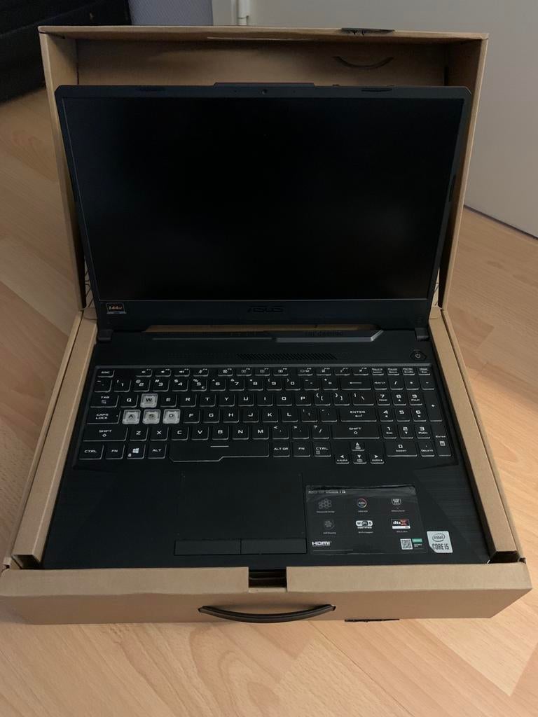 ASUS TUF F15 Gaming Laptop – GTX 1650 – 144Hz – Goede staat, Informatique & Logiciels, Ordinateurs portables Windows, Utilisé