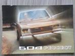 Peugeot 504 1973 Brochure, Ophalen of Verzenden, Peugeot