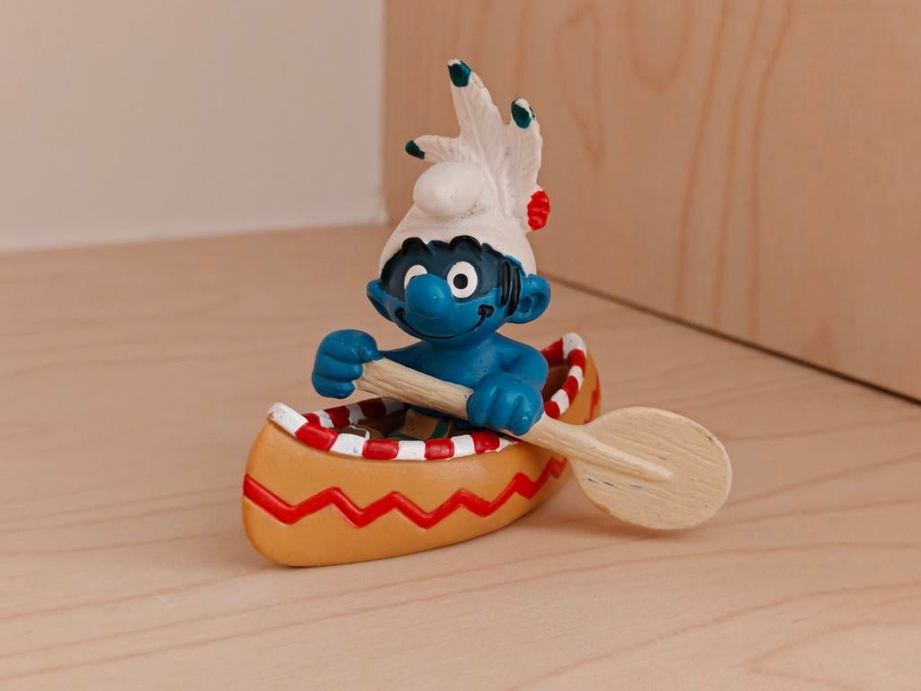 Indiaansmurf in kano, Verzamelen, Ophalen