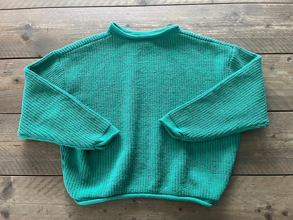 JBC, groene trui chenille maat 164 (nieuw), Kinderen en Baby's, Kinderkleding | Maat 164, Meisje, Trui of Vest, Nieuw, Ophalen of Verzenden
