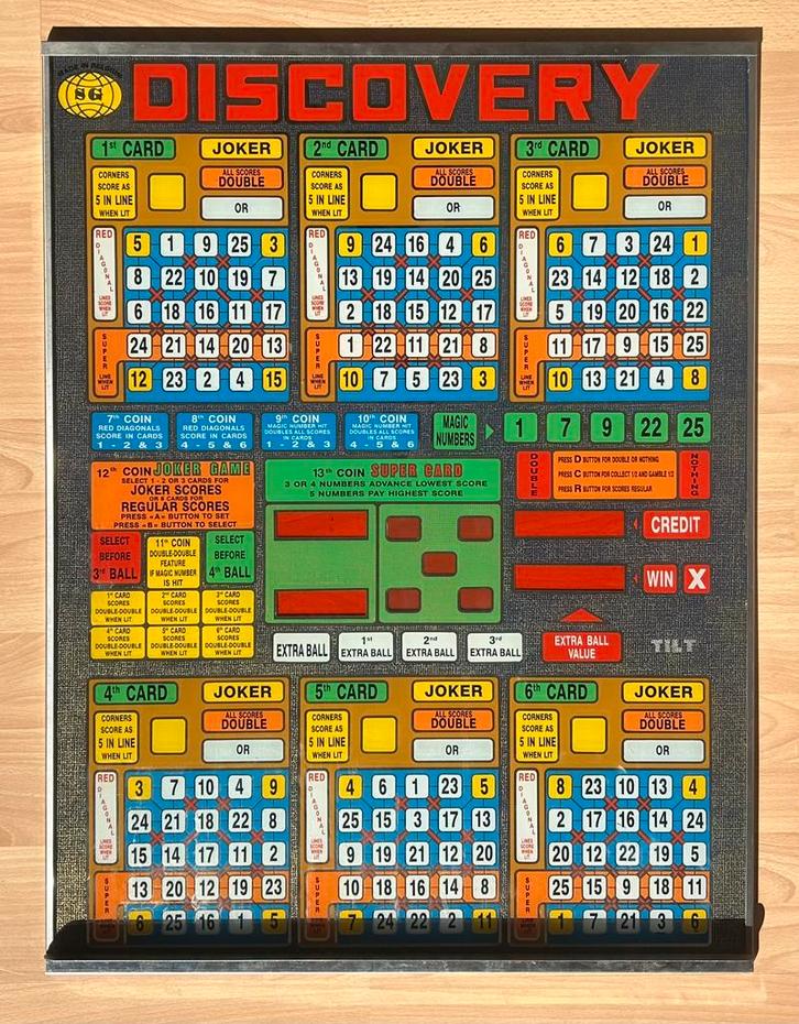 Façade Bingo “DISCOVERY” – SG – Années 80 –, Collections, Machines | Machines à sous, Comme neuf, Enlèvement