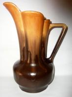 VASE EN FAÏENCE ÉMAILLÉE BRUNE DE LA FAIENCERIE DE THULIN, Antiquités & Art, Enlèvement ou Envoi