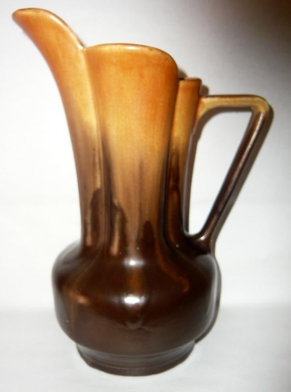 FAIENCERIE DE THULIN KRUIKVAAS BRUIN GEGLAZUURD AARDEWERK, Antiek en Kunst, Antiek | Keramiek en Aardewerk, Ophalen of Verzenden