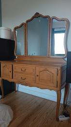 Authentieke kaptafel met spiegels, Maison & Meubles, Tables | Coiffeuses, Enlèvement