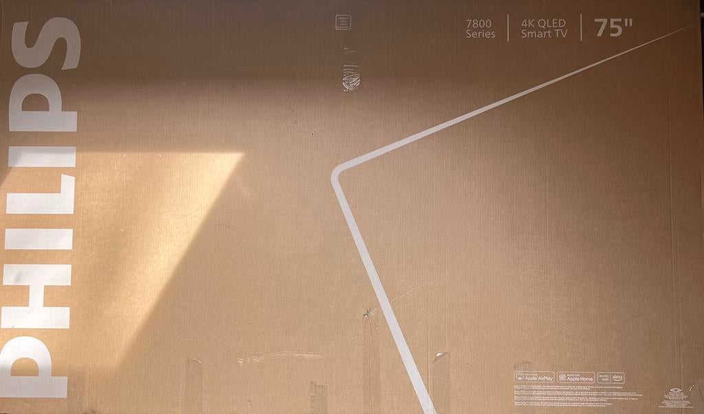 Philips QLED TV 4K 75PUS7800, TV, Hi-fi & Vidéo, Télévisions, Enlèvement, Comme neuf, QLED, Philips