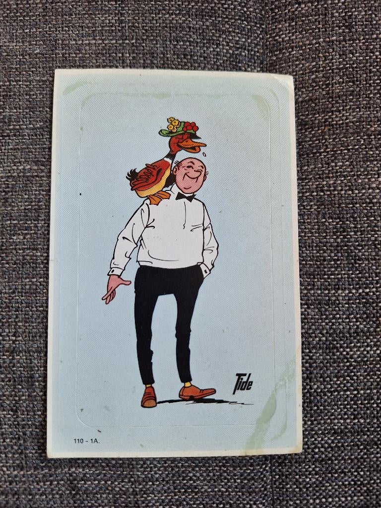 Vandersteen Suske en Wiske - Sticker Tide Lambik (1974), Ophalen of Verzenden, Suske en Wiske, Gebruikt, Plaatje, Poster of Sticker
