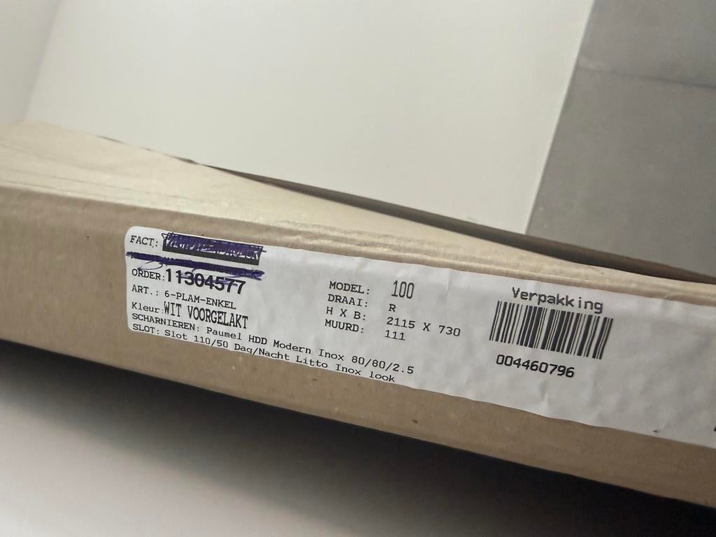 Binnendeur wit, Doe-het-zelf en Bouw, Ophalen, Nieuw, Binnendeur