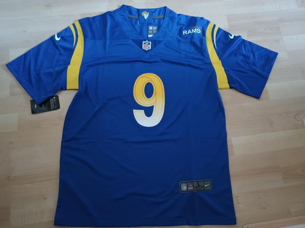 Los Angeles Rams Jersey Stafford maat: L, Kleding | Heren, Maat 52/54 (L), Blauw, Overige typen, Nieuw