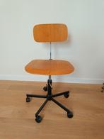 Bureaustoel hout op wieltjes, Huis en Inrichting, Ophalen, Bureaustoel