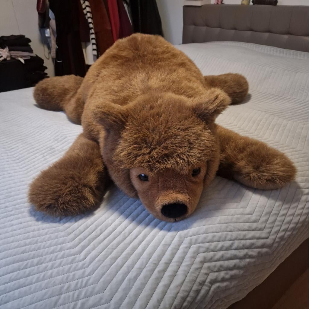 Grizzly Beer knuffel handgemaakt, Ophalen, Zo goed als nieuw