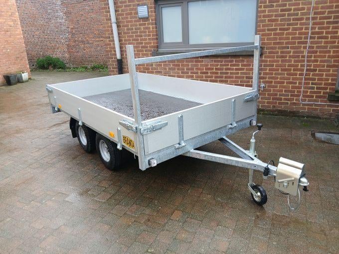 Nieuwe dubbelas plateau aanhangwagen 2,7 x 1,63m, te Aalst, Ophalen, Nieuw