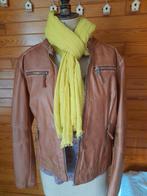 Lederen damesvestje cognac, Taille 42/44 (L), Rino en Pelle, Comme neuf, Brun