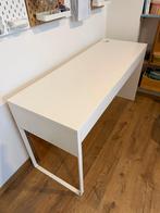 MICKE bureau Ikea wit 142x50 cm, Maison & Meubles, Enlèvement, Comme neuf, Bureau