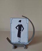 Art Deco cirkelvormig fotolijstje jaren '30, Antiek en Kunst, Ophalen of Verzenden