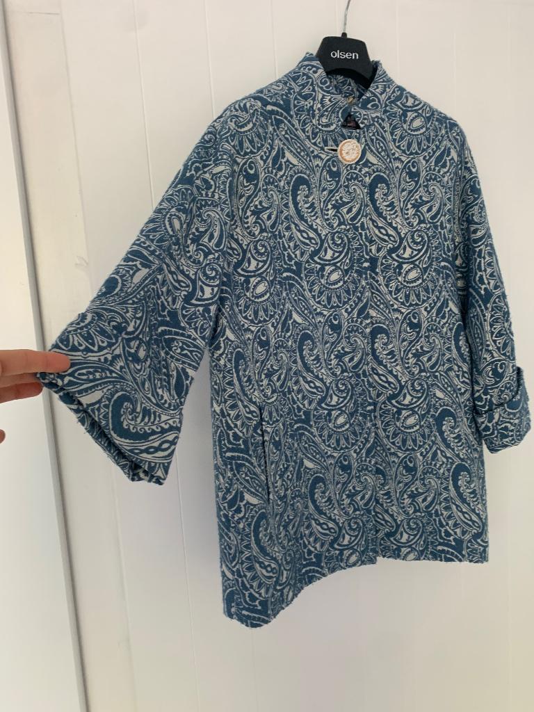 Veste de mi-saison River Woods bleu blanc doré, Vêtements | Femmes, Vestes | Été, Enlèvement ou Envoi, River Woods, Taille 36 (S)