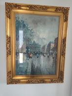 Vintage schilderij van Aldo Zaccardelli met lijst., Ophalen