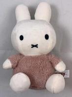 Nijntje Fluffy Taupe 24cm Roze Knuffel Dick Bruna Tiamo, Verzenden, Zo goed als nieuw, Konijn