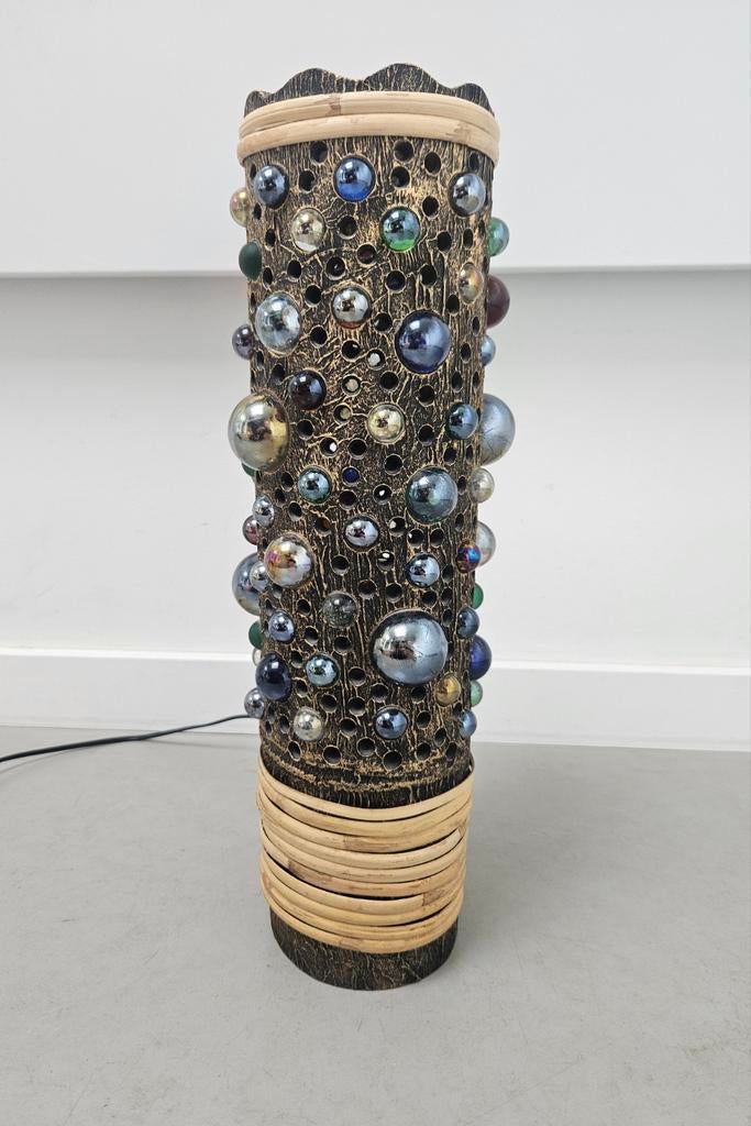 Vintage Knikkerlamp, Huis en Inrichting, Woonaccessoires | Vazen, Ophalen of Verzenden