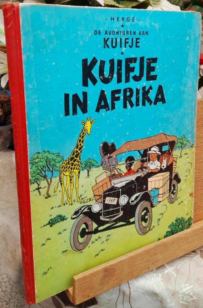 Kuifje ‘’in Afrika  ‘’uit 1955 Hardcover, Boeken, Stripverhalen, Gelezen, Eén stripboek, Ophalen of Verzenden