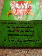 Ancienne Plaque métal nourriture bétail no Plaque émaillée, Enlèvement ou Envoi, Utilisé, Panneau publicitaire